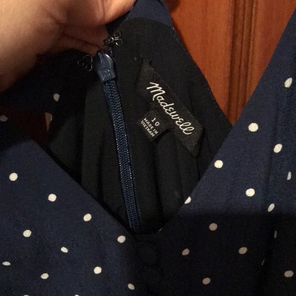 New without tags Navy Polka Dot Madewell Jumpsuit - Picture 3 of 4
